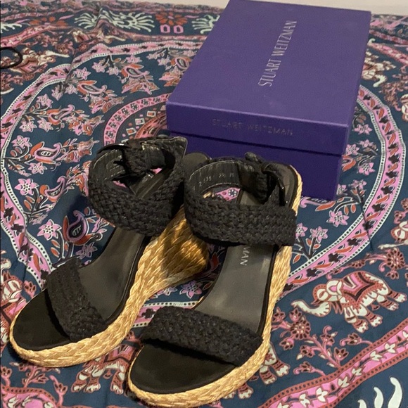 Stuart Weitzman Shoes - Stuart Weitzman ‘Alex’ crochet wedge